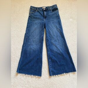 Kut from the Kloth Ryan Fab Ab Super Wide Leg blue jeans, sz 8 (feels sz 12)